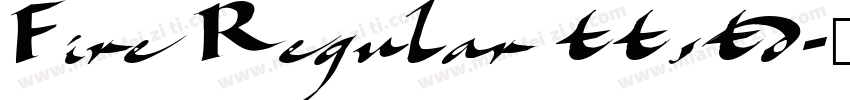 Fire Regular ttstd字体转换